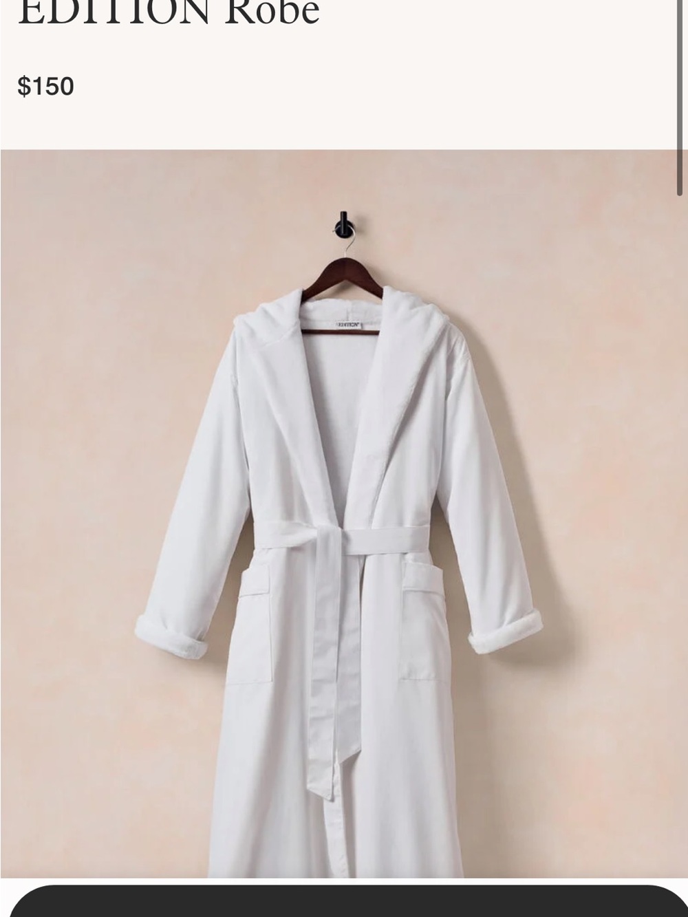 Plush White Hooded Bath Robe with Tie Belt
